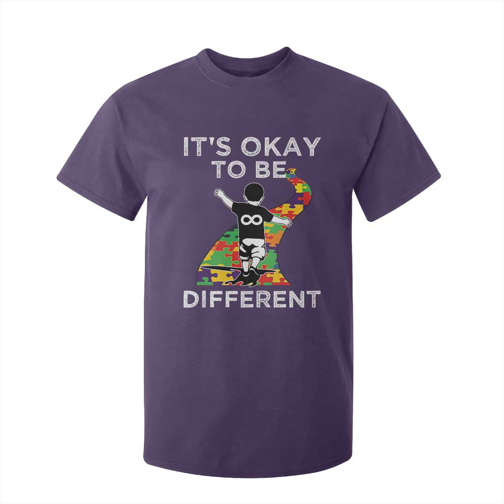 Autism Acceptance T Shirt For Kid It's Okay To Be Different