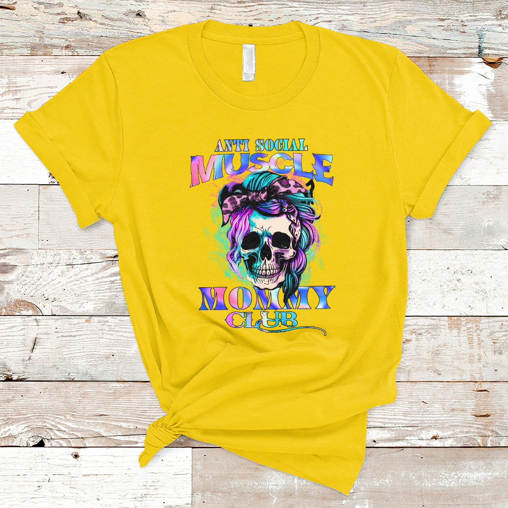anti-social-muscle-mommy-club-groovy-pump-cover-funny-messy-bun-skull-t-shirt-ts02