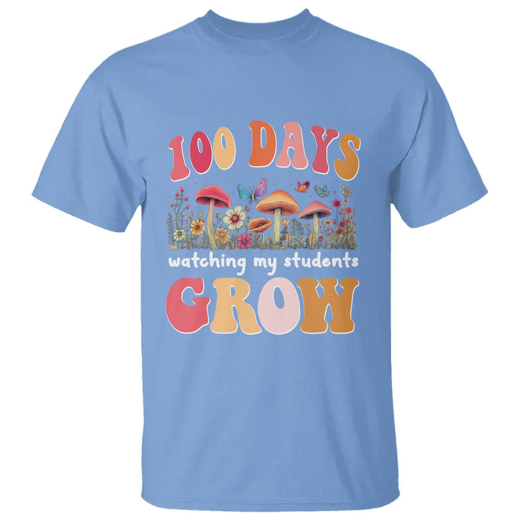 100th Day Of School T Shirt 100 Days Watching My Student Grow Teacher - FUNOLO