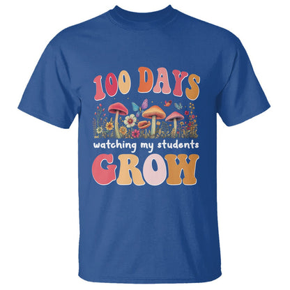 100th Day Of School T Shirt 100 Days Watching My Student Grow Teacher - FUNOLO