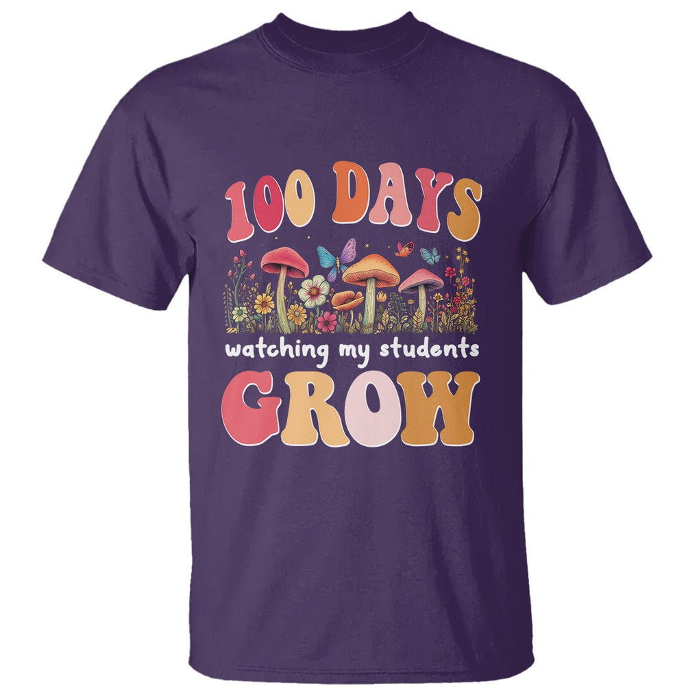 100th Day Of School T Shirt 100 Days Watching My Student Grow Teacher - FUNOLO