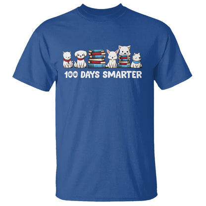 100th Day Of School T Shirt 101 Days Smarter Cute Dog Puppy - FUNOLO