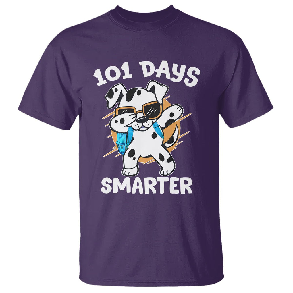 101 Days of School Dalmatian Dog T Shirt Dabbing 101 Days Smarter - FUNOLO