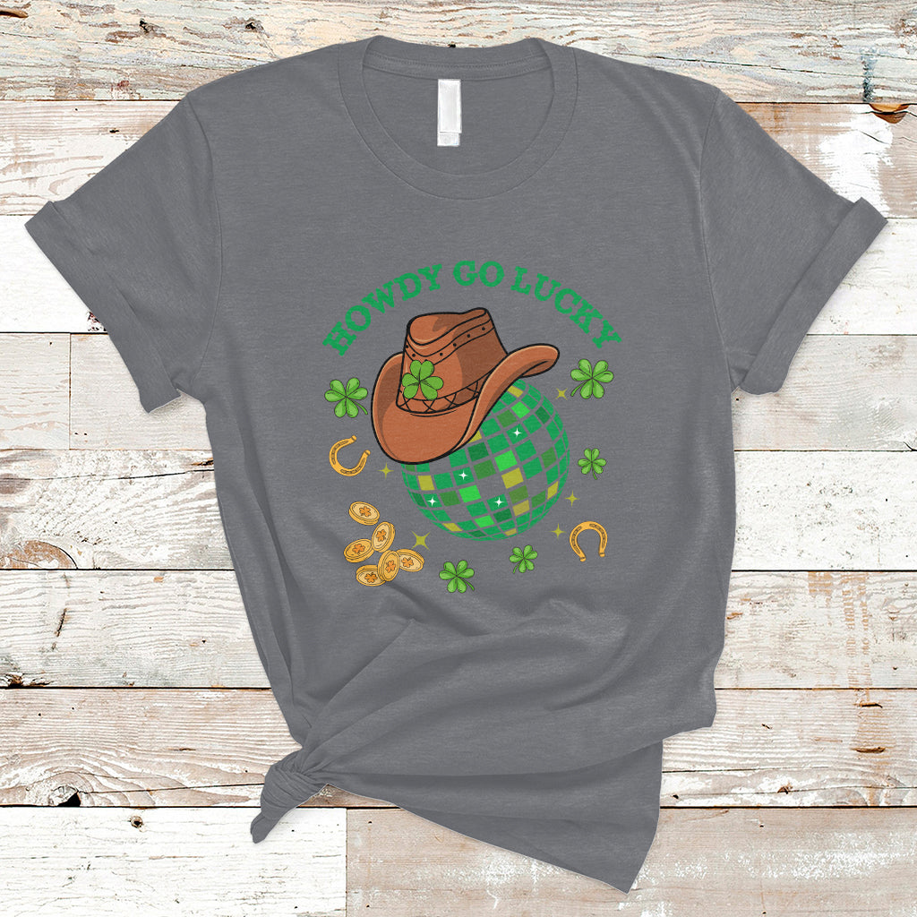howdy-go-lucky-western-st-patricks-day-cowboy-hat-irish-disco-t-shirt-ts02