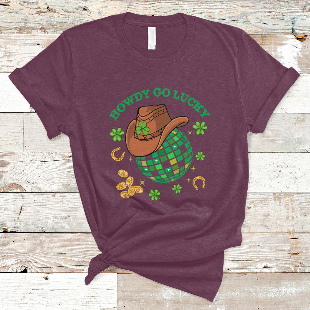 howdy-go-lucky-western-st-patricks-day-cowboy-hat-irish-disco-t-shirt-ts02