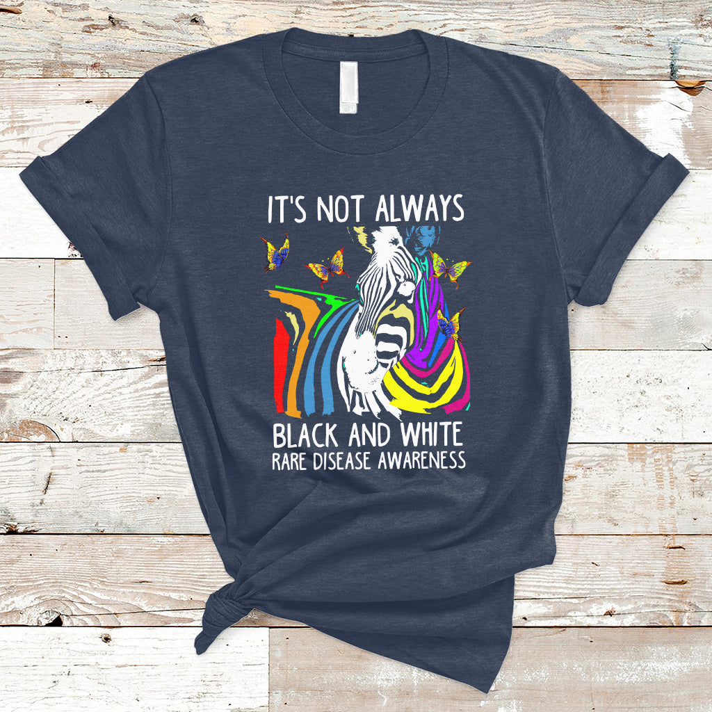 its-not-always-black-and-white-rare-disease-awareness-rainbow-zebra-kids-t-shirt-ts02