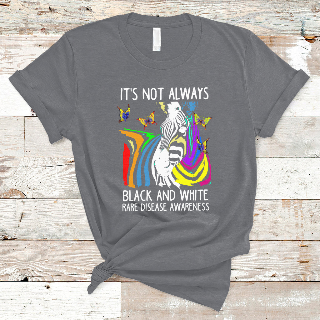 its-not-always-black-and-white-rare-disease-awareness-rainbow-zebra-kids-t-shirt-ts02