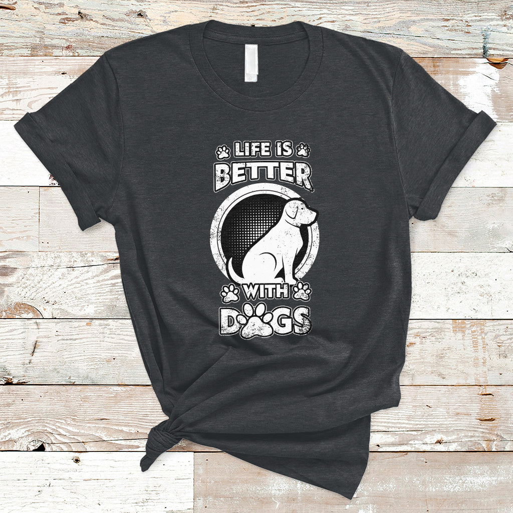life-is-better-with-dogs-paw-print-beagle-dog-lover-pet-day-t-shirt-ts02