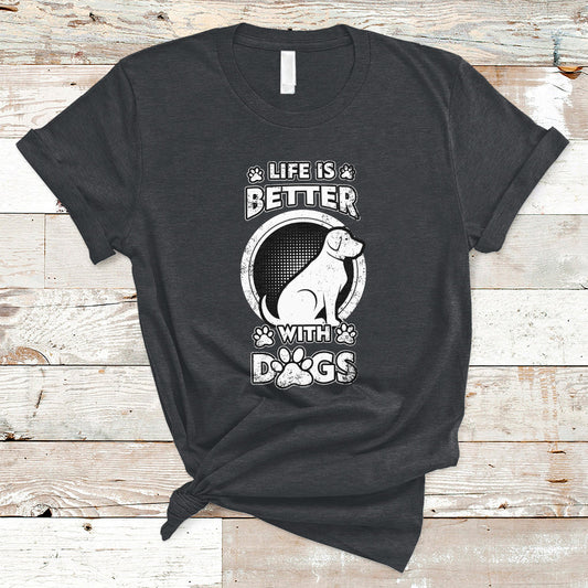 life-is-better-with-dogs-paw-print-beagle-dog-lover-pet-day-t-shirt-ts02