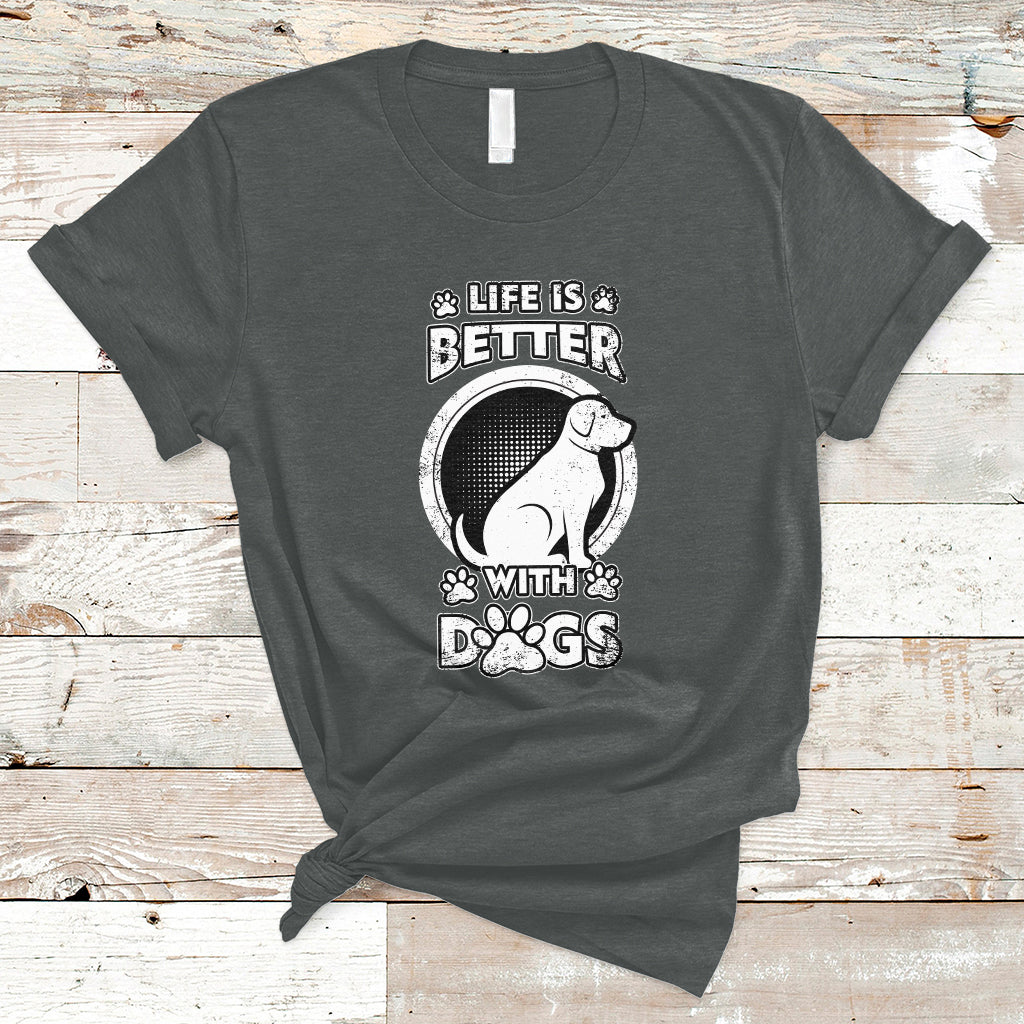 life-is-better-with-dogs-paw-print-beagle-dog-lover-pet-day-t-shirt-ts02