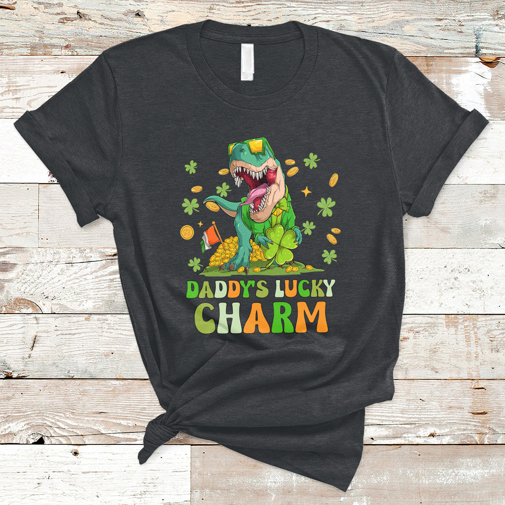 st-patricks-day-daddys-lucky-charm-cute-dinosaur-boys-girls-t-shirt-ts02