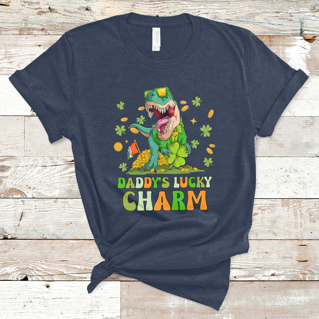 st-patricks-day-daddys-lucky-charm-cute-dinosaur-boys-girls-t-shirt-ts02