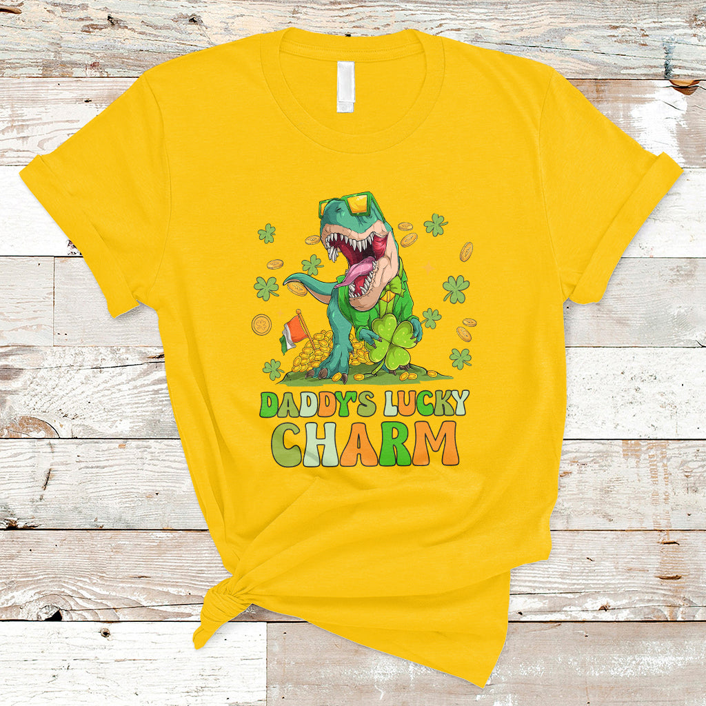 st-patricks-day-daddys-lucky-charm-cute-dinosaur-boys-girls-t-shirt-ts02