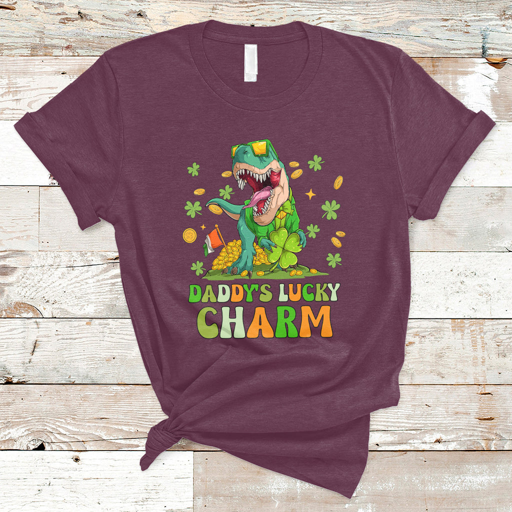st-patricks-day-daddys-lucky-charm-cute-dinosaur-boys-girls-t-shirt-ts02
