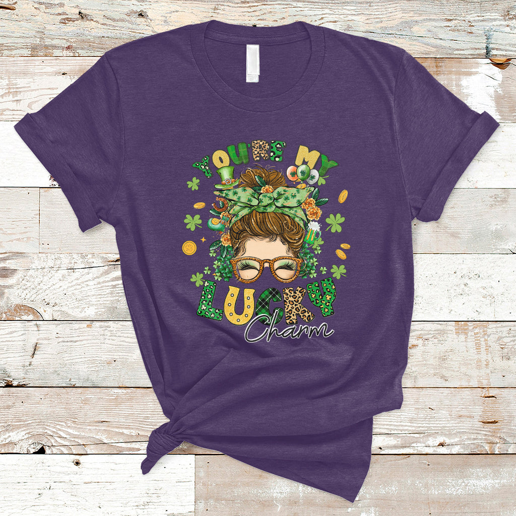 you-are-my-lucky-charm-st-patricks-day-shamrock-messy-bun-t-shirt-ts02