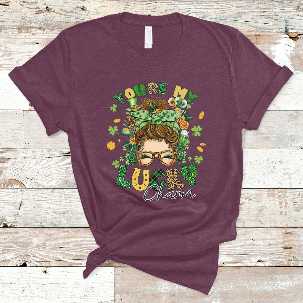 you-are-my-lucky-charm-st-patricks-day-shamrock-messy-bun-t-shirt-ts02