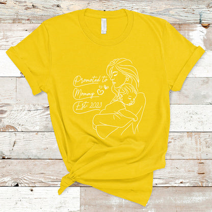 promoted-to-mommy-est-2023-new-mom-gift-first-mommy-first-mothers-day-t-shirt-ts02