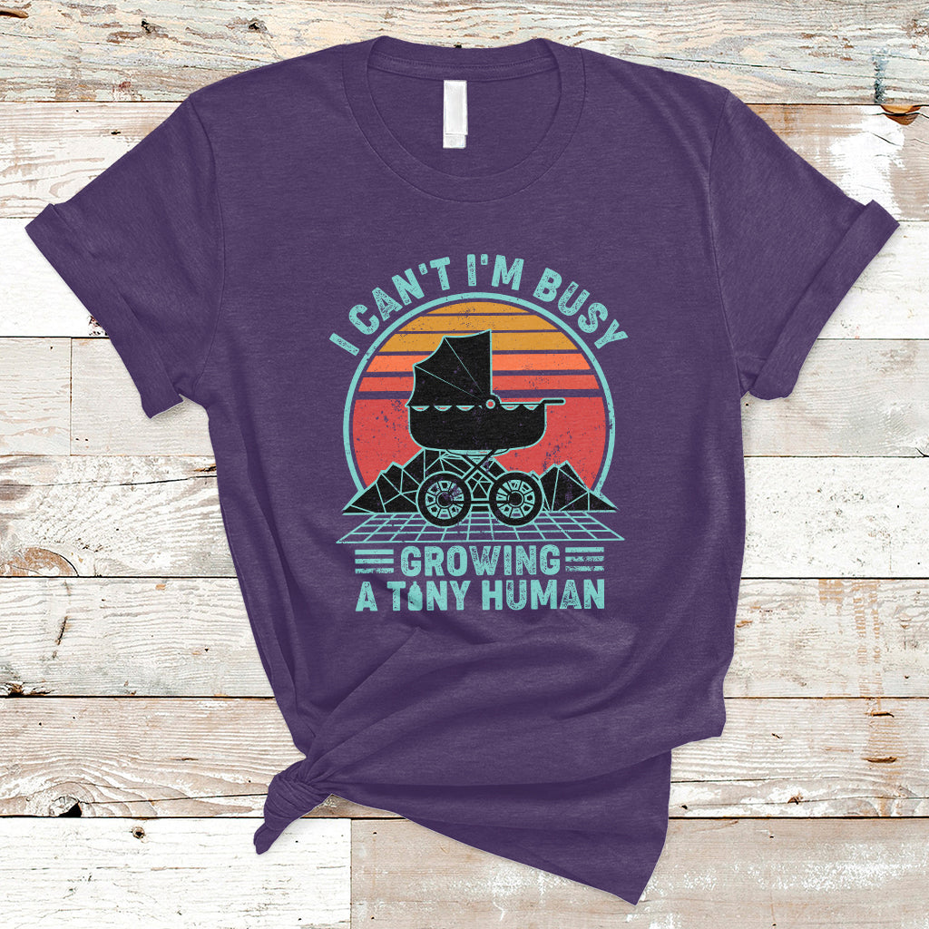 retro-i-cant-im-busy-growing-a-human-first-mothers-day-pregnancy-announcement-stroller-t-shirt-ts02