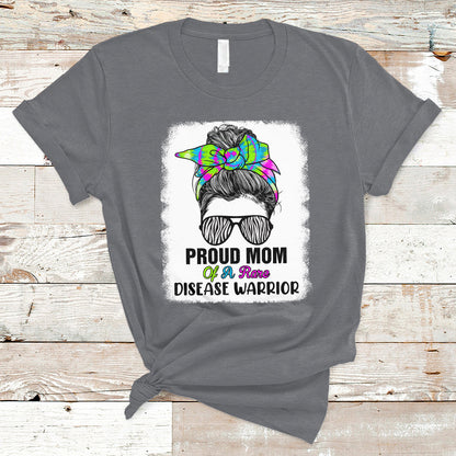 proud-mom-of-a-rare-disease-warrior-rare-disease-awareness-zebra-messy-bun-t-shirt-ts02