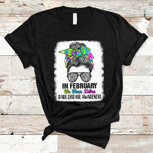 in-february-we-wear-zebra-rare-disease-awareness-zebra-messy-bun-t-shirt-ts02