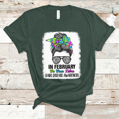 in-february-we-wear-zebra-rare-disease-awareness-zebra-messy-bun-t-shirt-ts02