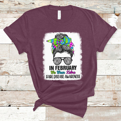 in-february-we-wear-zebra-rare-disease-awareness-zebra-messy-bun-t-shirt-ts02