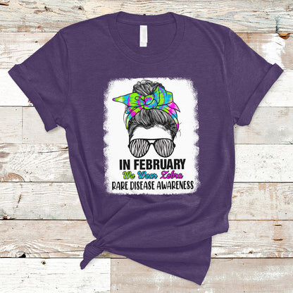 in-february-we-wear-zebra-rare-disease-awareness-zebra-messy-bun-t-shirt-ts02