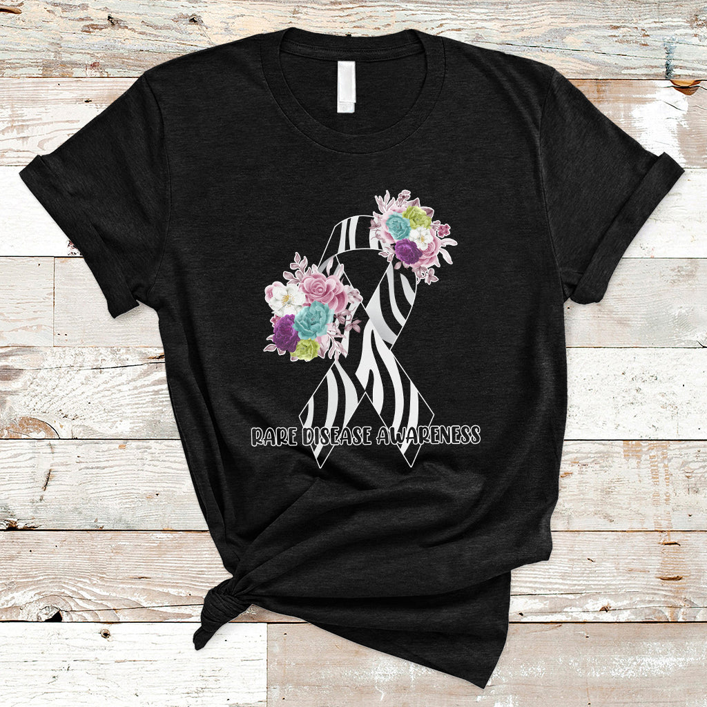 rare-disease-awareness-rare-disease-day-floral-zebra-ribbon-t-shirt-ts02