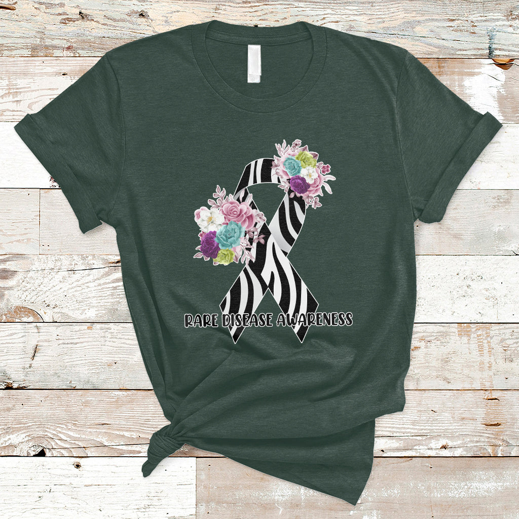 rare-disease-awareness-rare-disease-day-floral-zebra-ribbon-t-shirt-ts02