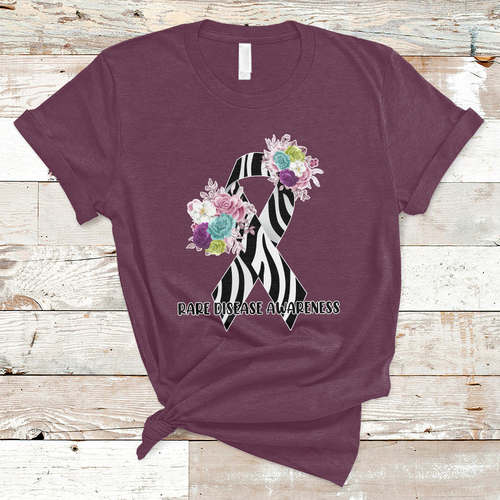 rare-disease-awareness-rare-disease-day-floral-zebra-ribbon-t-shirt-ts02