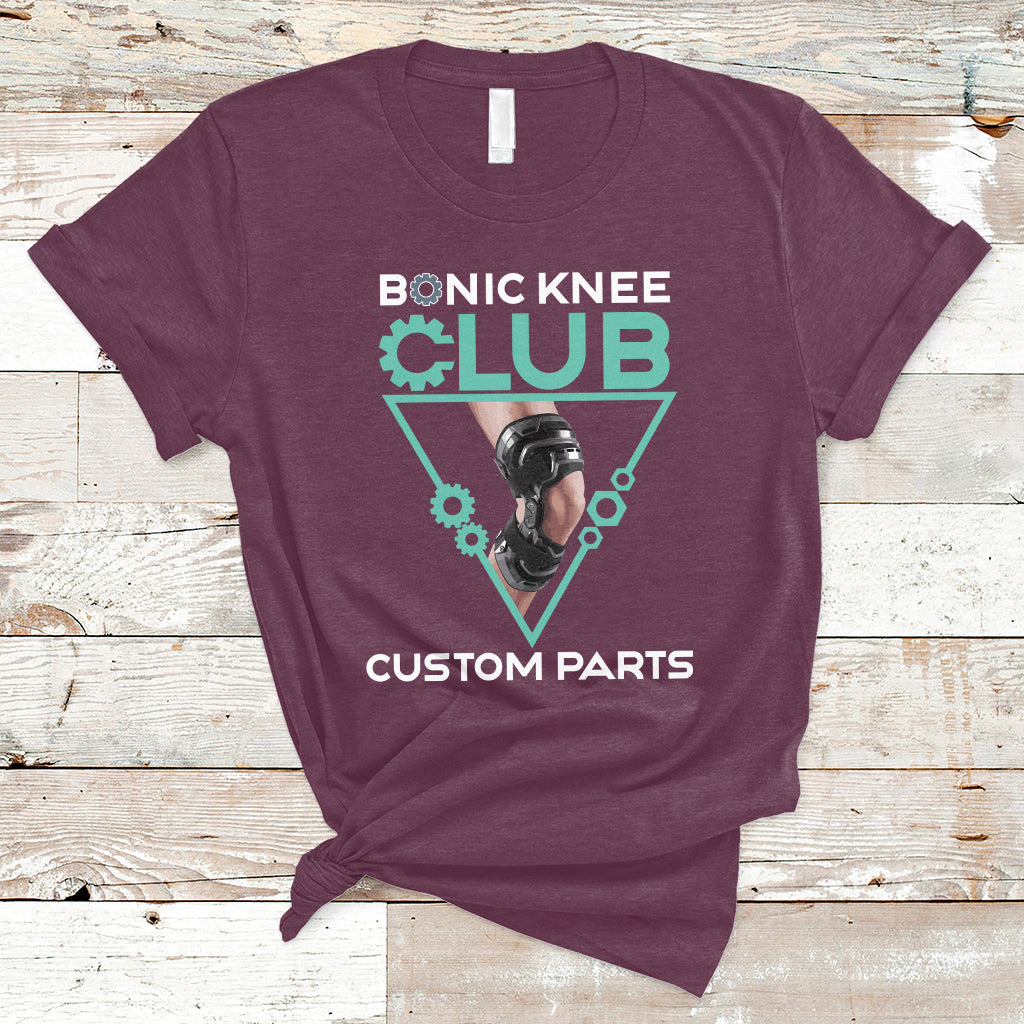 bionic-knee-club-custom-parts-knee-replacement-mens-womens-t-shirt-ts02