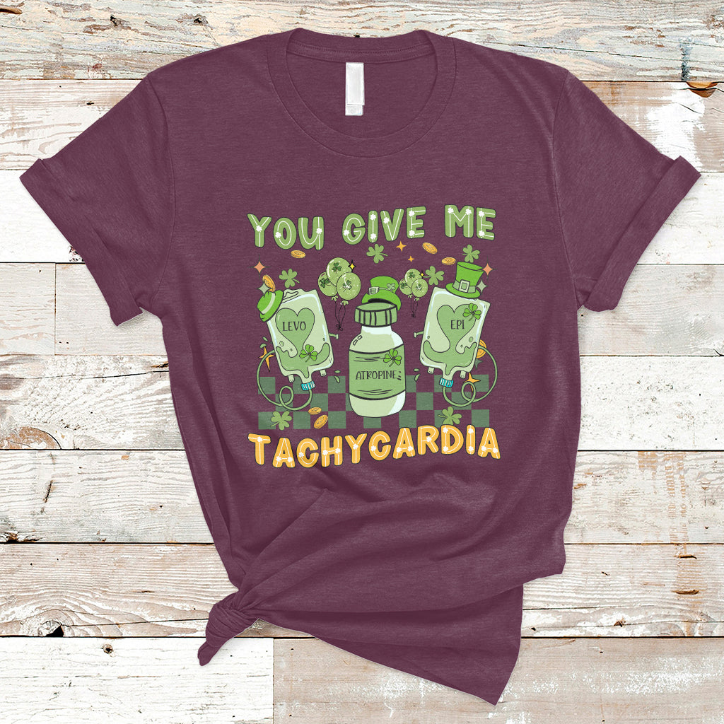 you-give-me-tachycardia-funny-icu-nurse-life-st-patricks-day-t-shirt-ts02