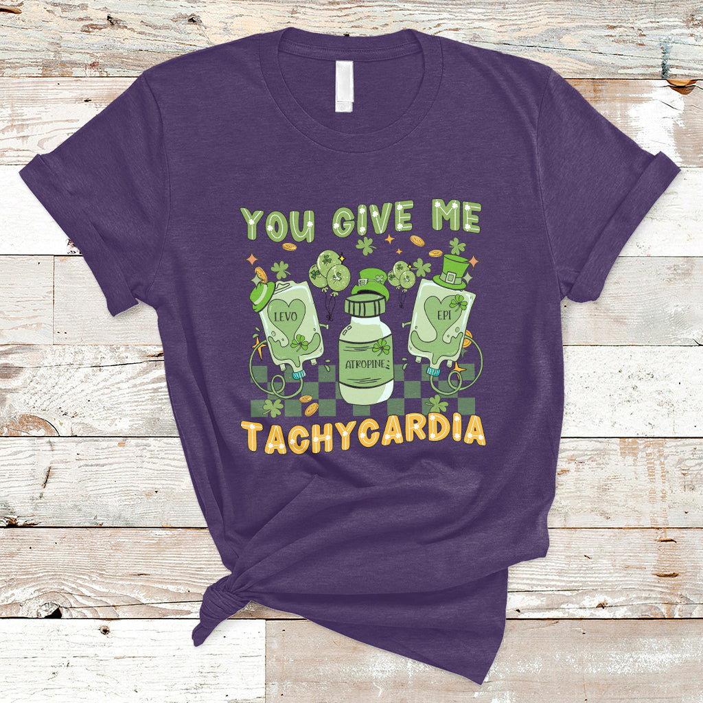 you-give-me-tachycardia-funny-icu-nurse-life-st-patricks-day-t-shirt-ts02