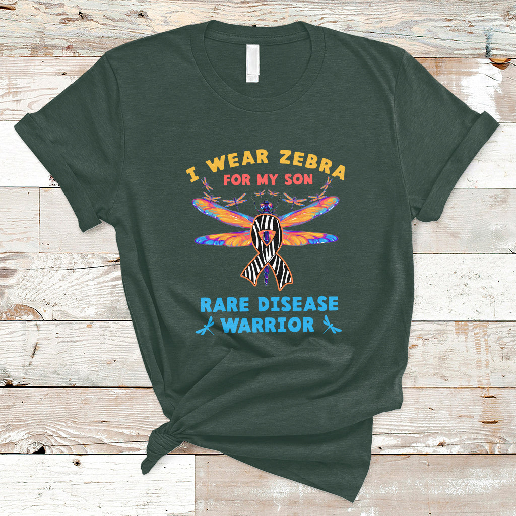 i-wear-zebra-for-my-son-rare-disease-warrior-zebra-ribbon-rare-disease-t-shirt-ts02