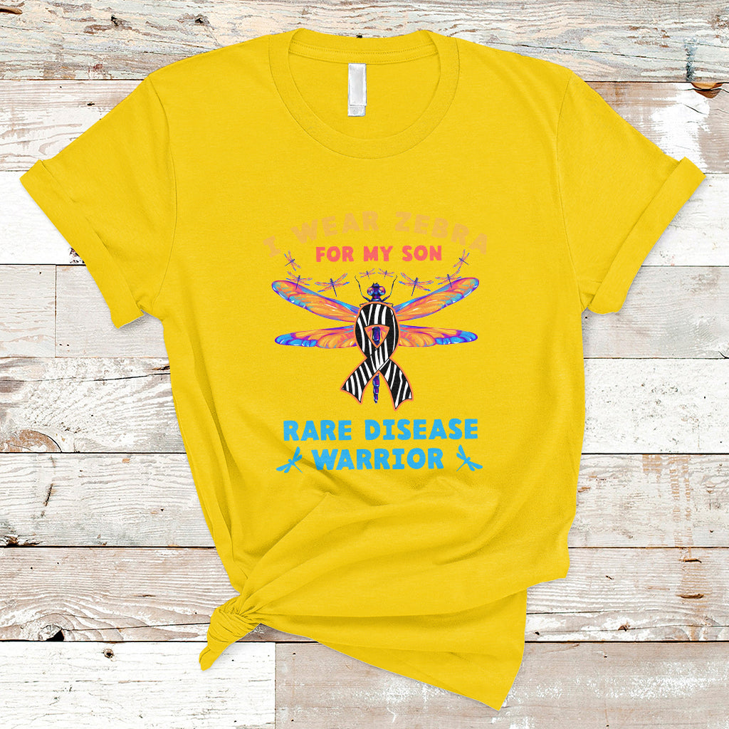 i-wear-zebra-for-my-son-rare-disease-warrior-zebra-ribbon-rare-disease-t-shirt-ts02