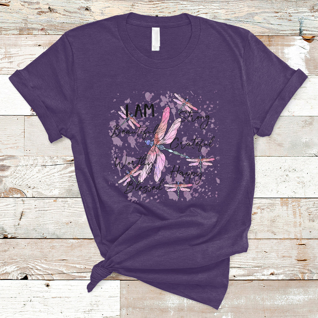 i-am-strong-beautiful-grateful-happy-worthy-inspirational-dragonflies-t-shirt-ts02