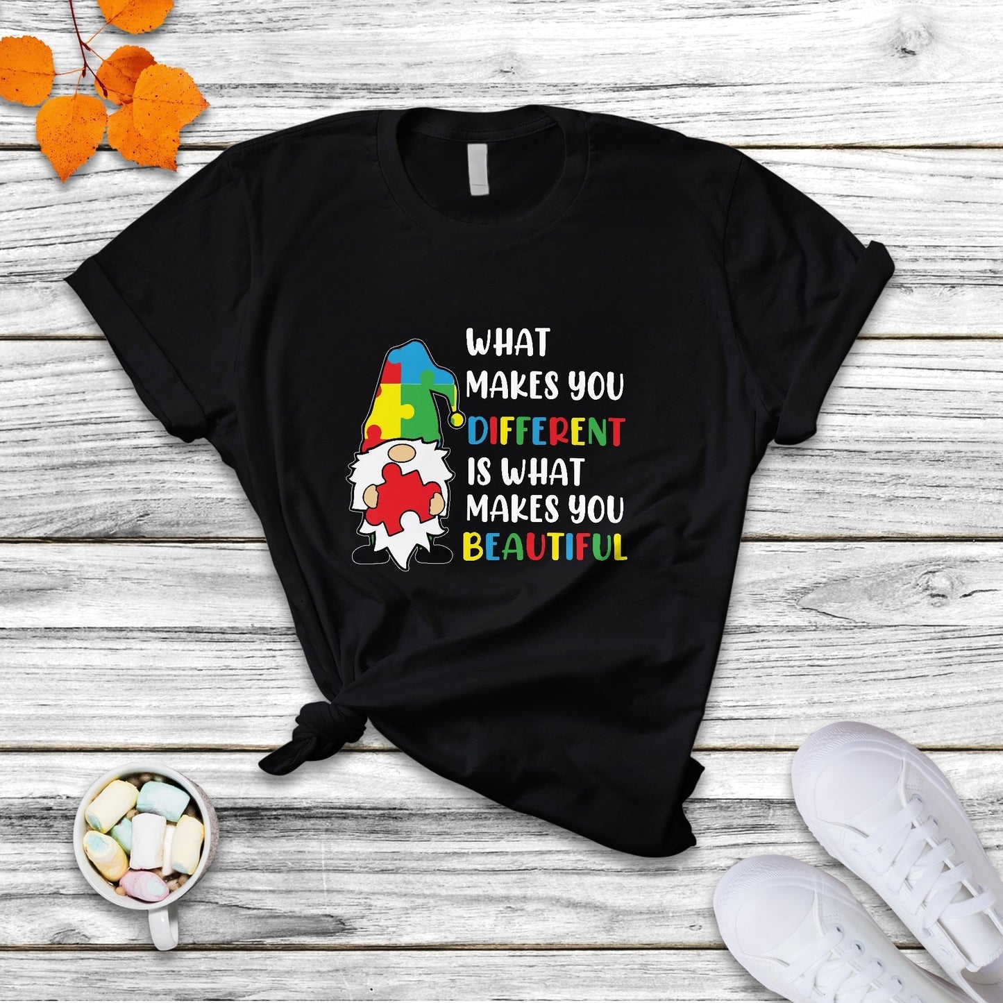 what-makes-you-different-is-beautiful-gnome-autism-support-t-shirt-ts02