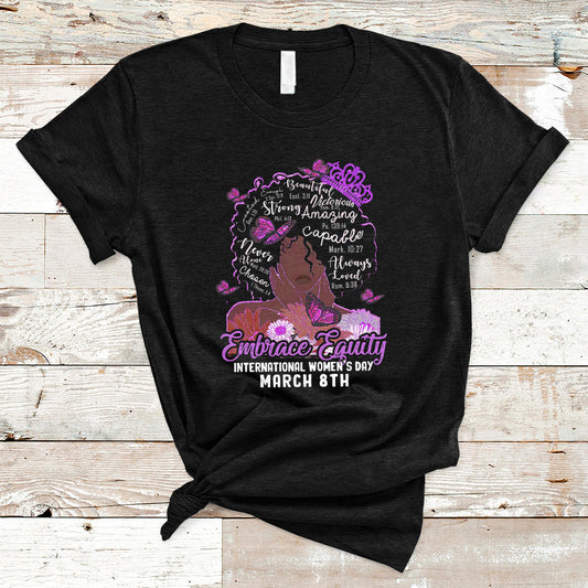international-womens-day-iwd-embrace-equity-black-girl-queen-womens-history-t-shirt-ts02