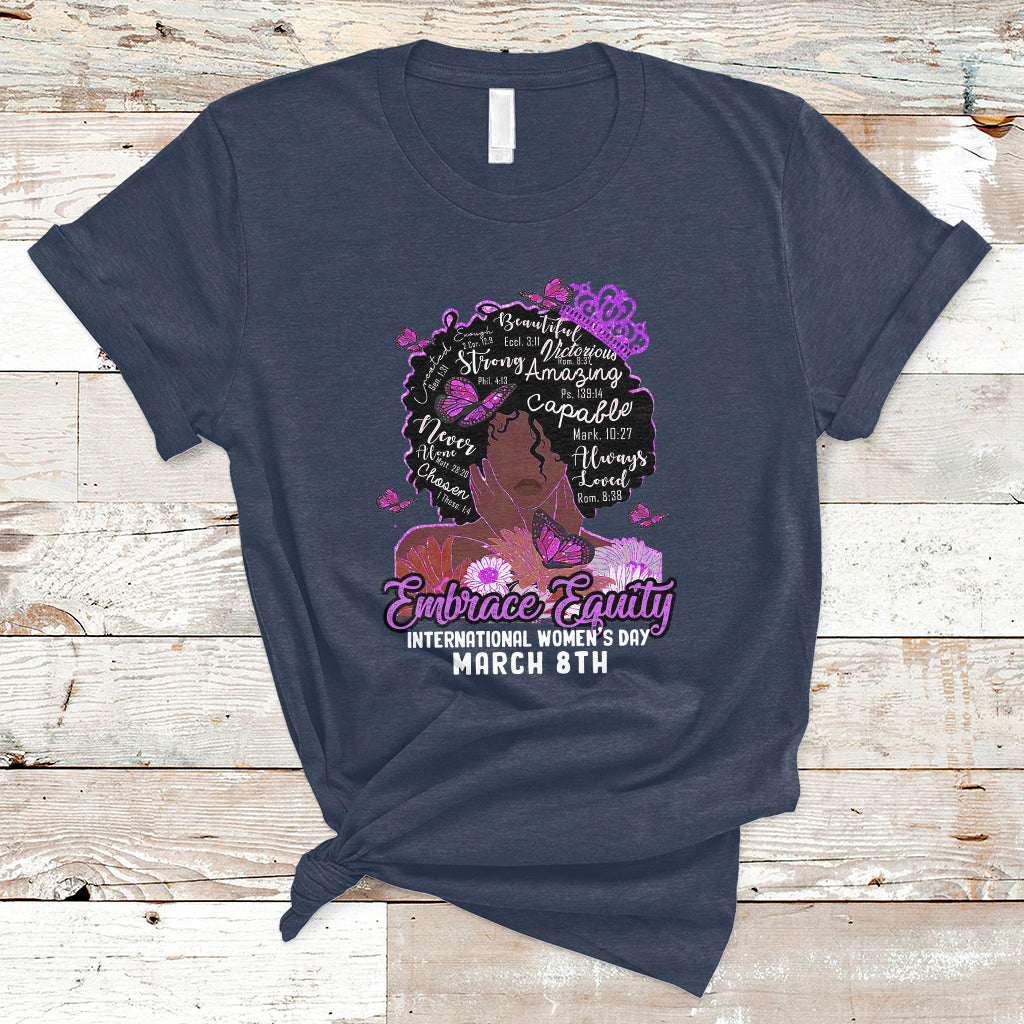 international-womens-day-iwd-embrace-equity-black-girl-queen-womens-history-t-shirt-ts02