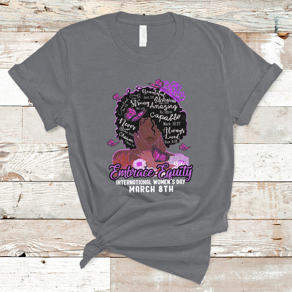 international-womens-day-iwd-embrace-equity-black-girl-queen-womens-history-t-shirt-ts02