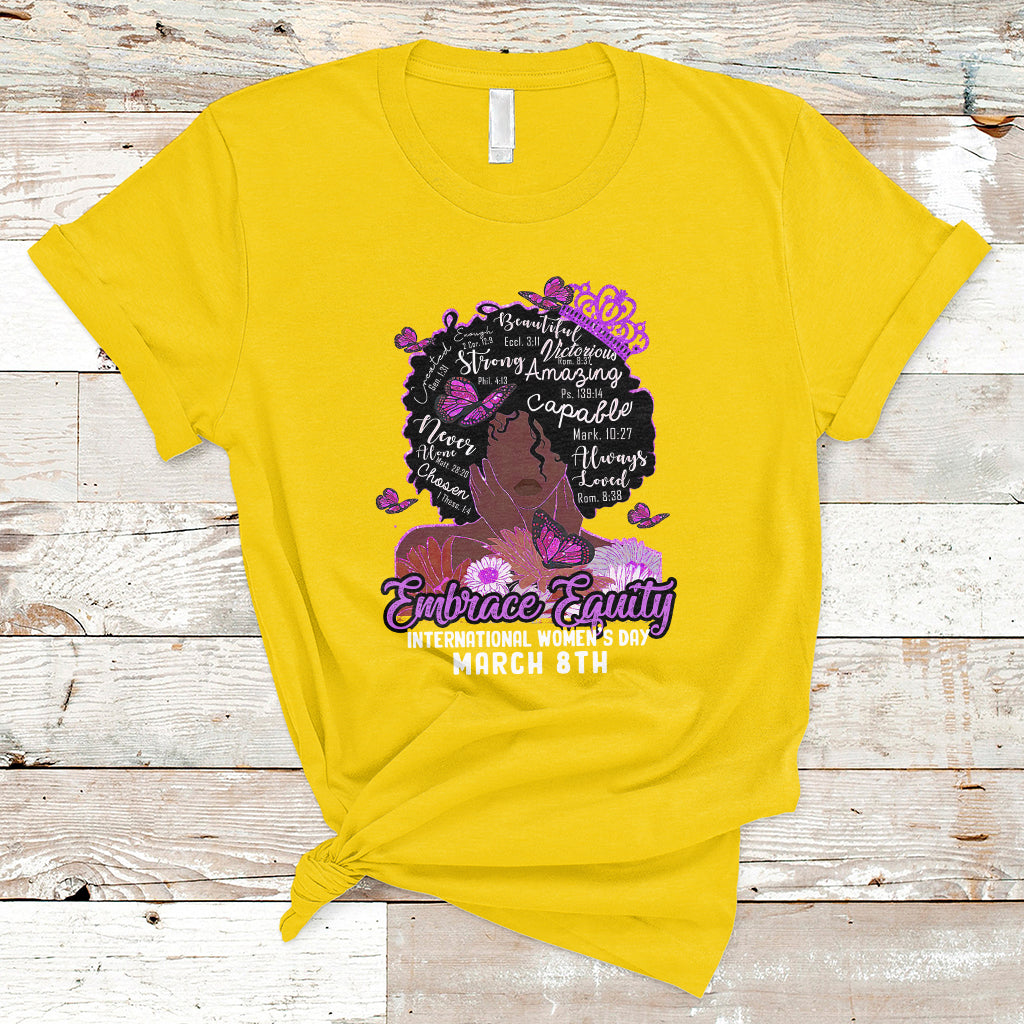 international-womens-day-iwd-embrace-equity-black-girl-queen-womens-history-t-shirt-ts02