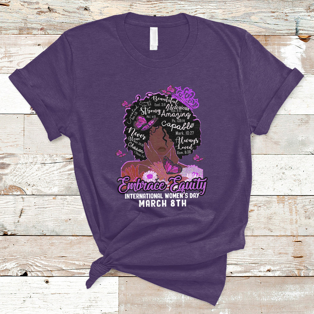 international-womens-day-iwd-embrace-equity-black-girl-queen-womens-history-t-shirt-ts02