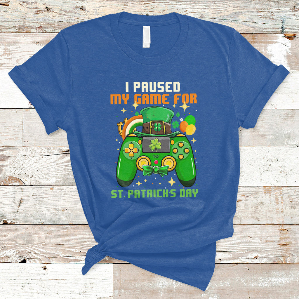 i-paused-my-game-for-st-patricks-day-lucky-gaming-gamers-t-shirt-ts02