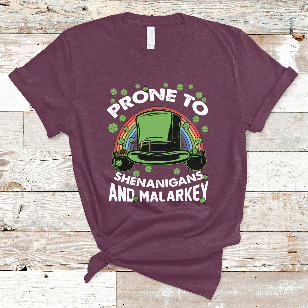 prone-to-shenanigans-and-malarkey-funny-st-patricks-day-t-shirt-ts02