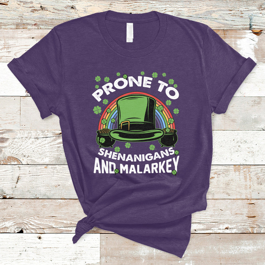 prone-to-shenanigans-and-malarkey-funny-st-patricks-day-t-shirt-ts02