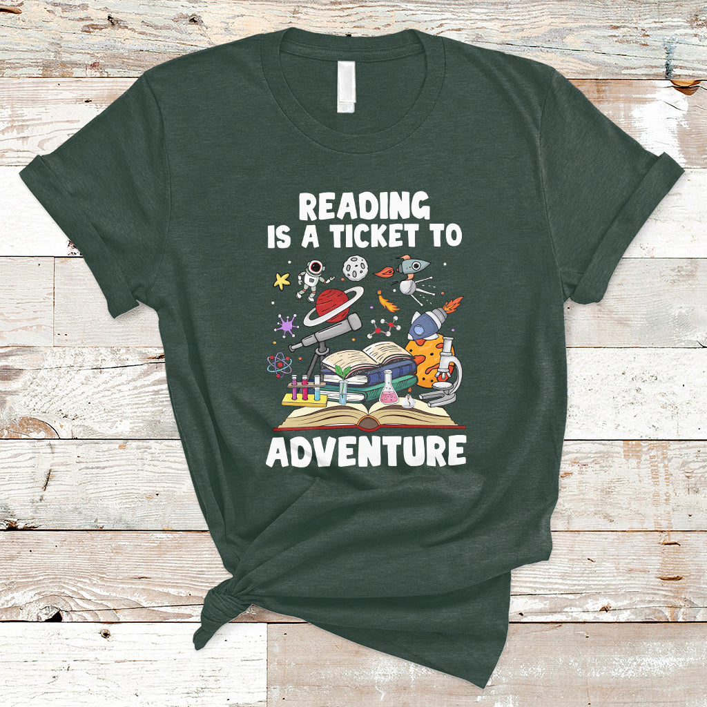 reading-is-a-ticket-to-adventure-student-teacher-reading-book-lover-t-shirt-ts02