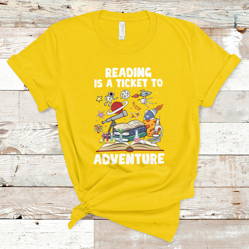 reading-is-a-ticket-to-adventure-student-teacher-reading-book-lover-t-shirt-ts02