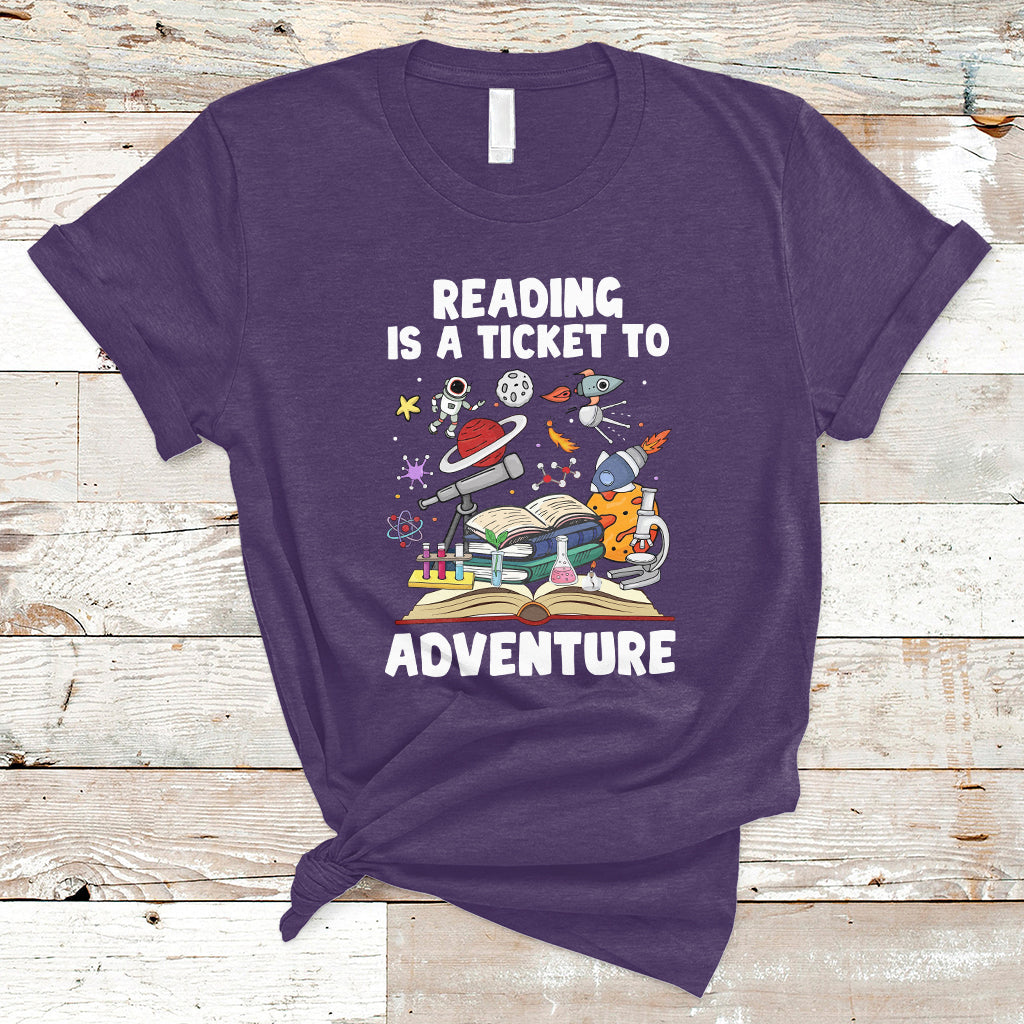 reading-is-a-ticket-to-adventure-student-teacher-reading-book-lover-t-shirt-ts02