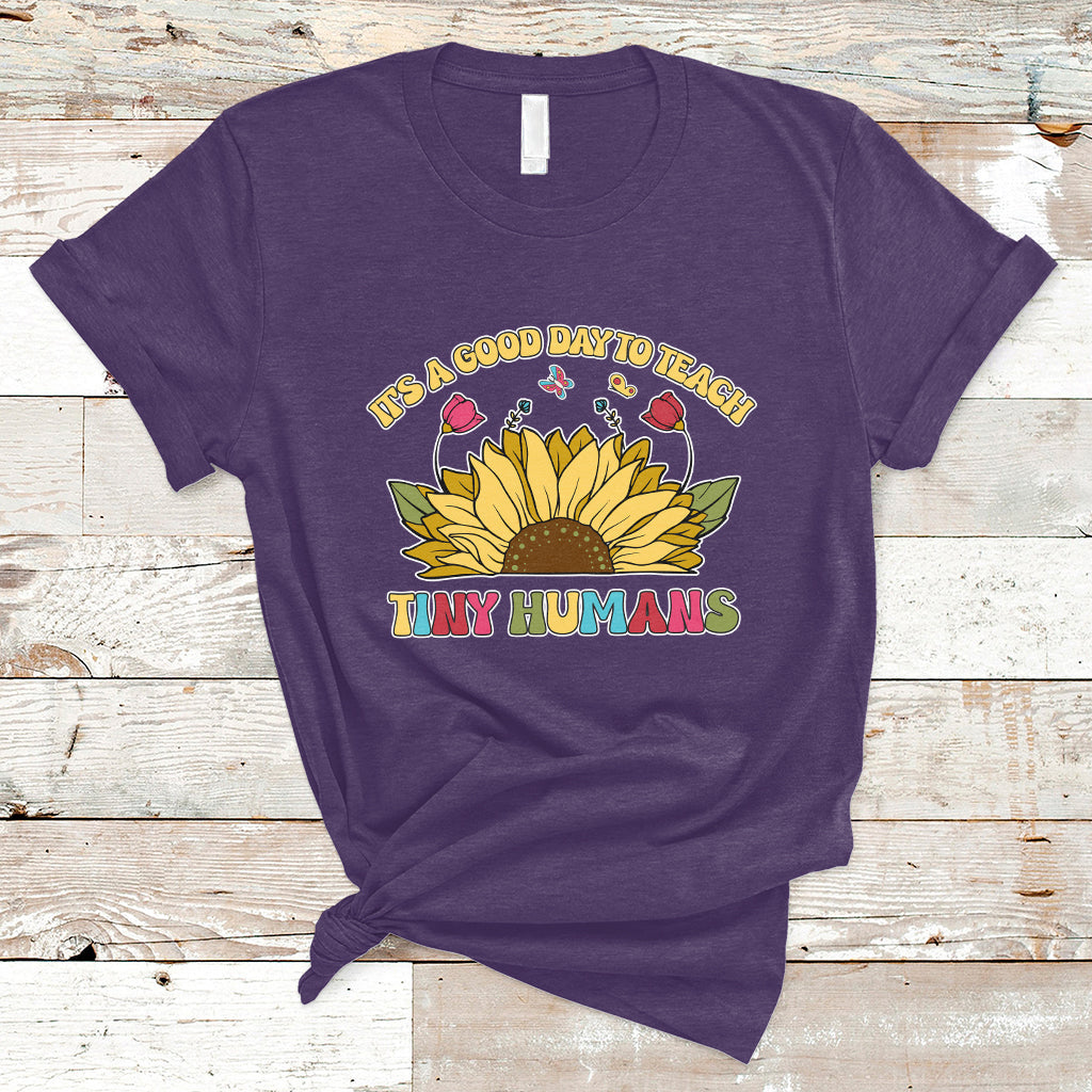 kindergarten-teacher-its-a-good-day-to-teach-tiny-humans-sunflower-t-shirt-ts02