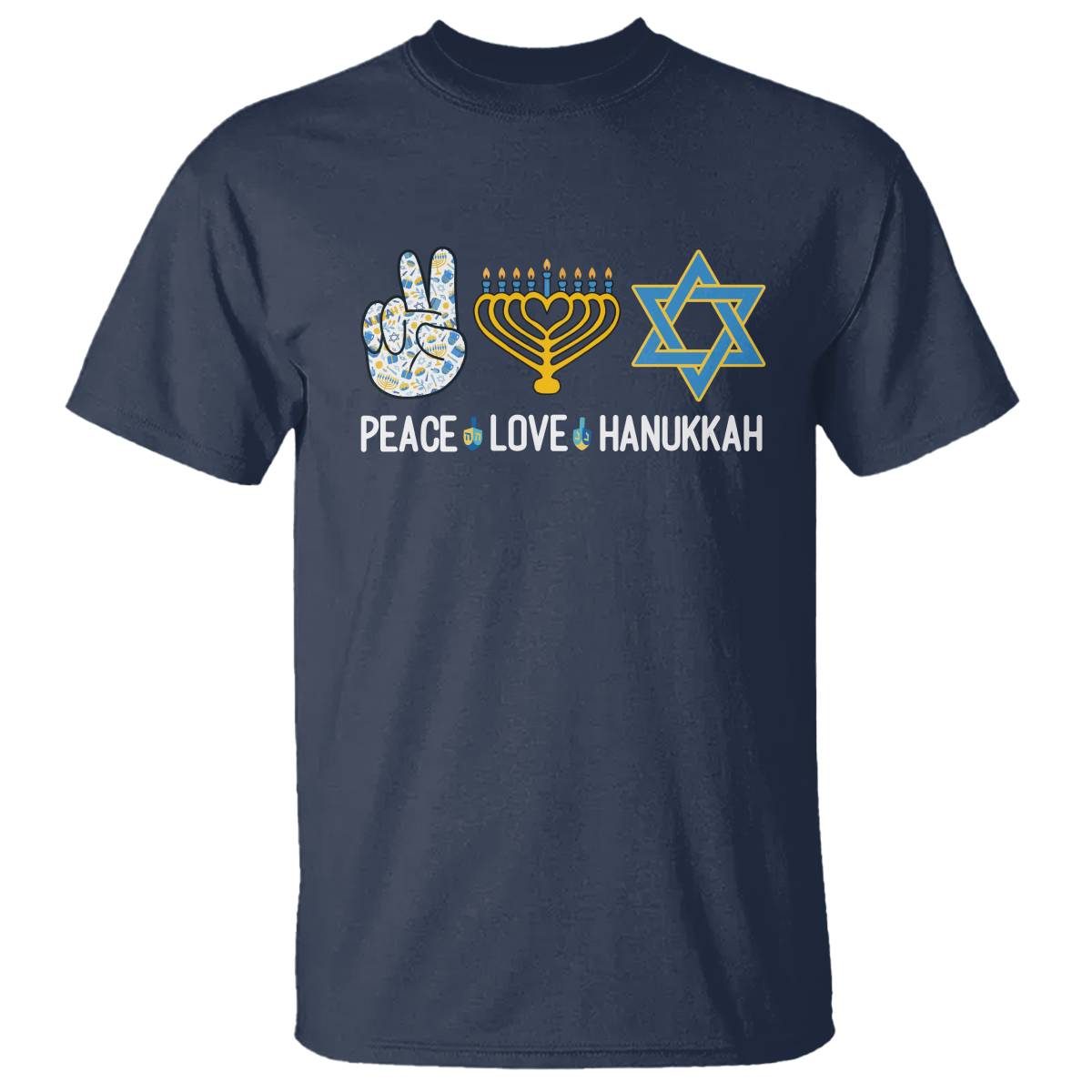 peace-love-hanukkah-retro-chanukah-jewish-menorah-star-of-david-t-shirt